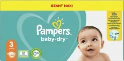 Pampers® Pampers - Baby Dry - Maat 3 - Mega Pack - 104 Luiers -Pampers Katoenen luiers Verkoopwinkel 1200x597
