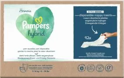 Pampers® Pampers Harmonie Hybrid - Wasbare Luier - 92 Absorberende Wegwerpbare Toplagen -Pampers Katoenen luiers Verkoopwinkel 1200x751
