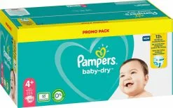 Pampers® Pampers - Baby Dry - Maat 4+ - Mega Pack - 100 Luiers -Pampers Katoenen luiers Verkoopwinkel 1200x754