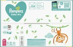 Pampers® Pampers - Baby Dry - Maat 4+ - Mega Pack - 100 Luiers -Pampers Katoenen luiers Verkoopwinkel 1200x768 1