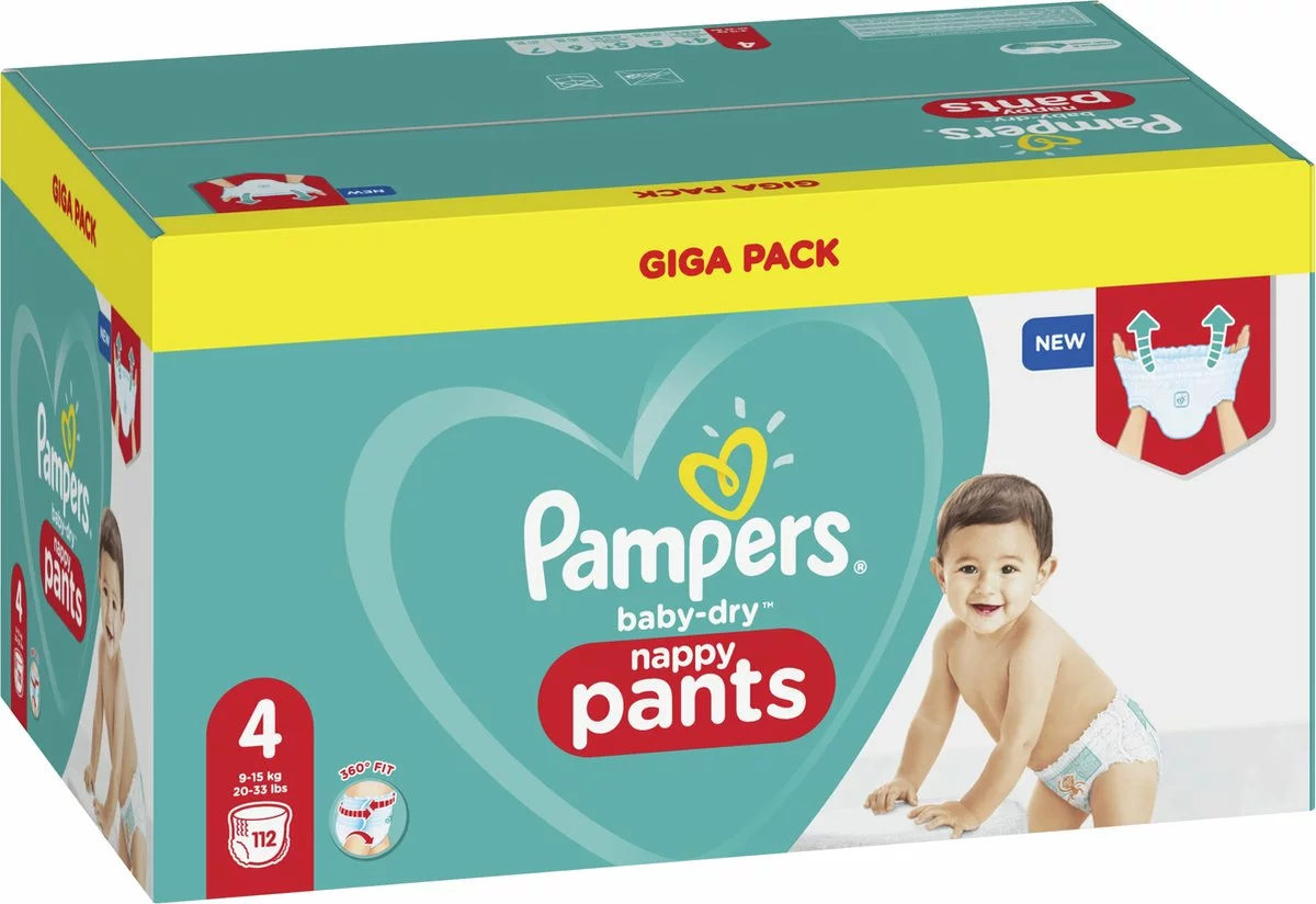 Pampers® Pampers Baby-Dry Pants - Maat 4 (9kg-15kg) - 112 Luierbroekjes - Giga Pack 15 Pampers® Pampers Baby-Dry Pants - Maat 4 (9kg-15kg) - 112 Luierbroekjes - Giga Pack - Afbeelding 13