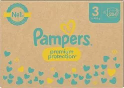Pampers® Pampers Premium Protection - Maat 3 (6kg - 10kg) - 204 Luiers - Maandbox -Pampers Katoenen luiers Verkoopwinkel 1200x854 1