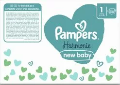 Pampers® Pampers Harmonie Luiers - Maat 1 (2-5kg) - 180 Luiers - Maandbox -Pampers Katoenen luiers Verkoopwinkel 1200x856