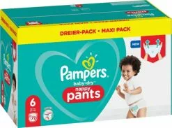 Pampers® Pampers - Baby Dry Pants - Maat 6 - Mega Pack - 72 Luierbroekjes -Pampers Katoenen luiers Verkoopwinkel 1200x890