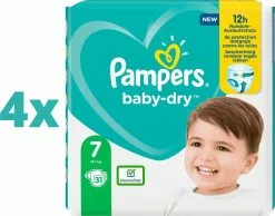 Pampers® Pampers Baby-Dry Luiers - Maat 7 (+15 Kg) - 124 Stuks - Maandbox -Pampers Katoenen luiers Verkoopwinkel 1200x942 2