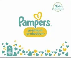 Pampers® Pampers Premium Protection Luiers - Maat 4 (9-14 Kg) - 168 Stuks - Multi-Pack -Pampers Katoenen luiers Verkoopwinkel 1200x975 1