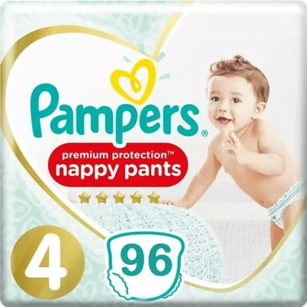 Pampers® Pampers Premium Protection Active Fit Pants Maat 4 - 96 Luierbroekjes Voordeelverpakking 3 Pampers® Pampers Premium Protection Active Fit Pants Maat 4 - 96 Luierbroekjes Voordeelverpakking