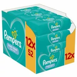 Pampers® Pampers Fresh Clean Babydoekjes - 12 X 52 Pakken