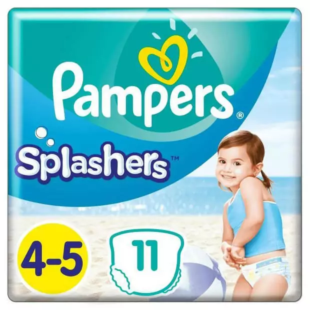 Pampers® Pampers Splashers Maat 4-5, 9-15 Kg, 11 Lagen-zwembroek 3 Pampers® Pampers Splashers Maat 4-5, 9-15 Kg, 11 Lagen-zwembroek
