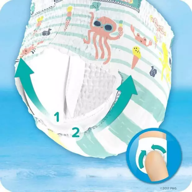 Pampers® Pampers Splashers Maat 4-5, 9-15 Kg, 11 Lagen-zwembroek 8 Pampers® Pampers Splashers Maat 4-5, 9-15 Kg, 11 Lagen-zwembroek - Afbeelding 6