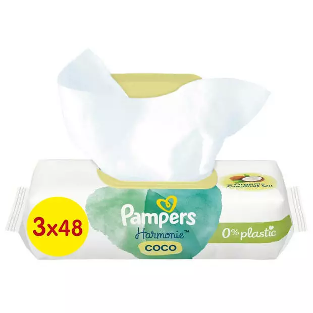 Pampers® Pampers - Harmonie Coco - Billendoekjes - 126 Doekjes - 3 X 42 4 Pampers® Pampers - Harmonie Coco - Billendoekjes - 126 Doekjes - 3 X 42 - Afbeelding 2