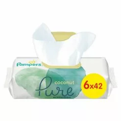 Pampers® Pampers - Pure Coconut - Billendoekjes - 252 Doekjes - 6 X 42 -Pampers Katoenen luiers Verkoopwinkel 3734436 77b0b383