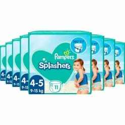 Pampers® Pampers - Splashers - Wegwerpbare Zwemluiers - Maat 4/5 - 88 Stuks