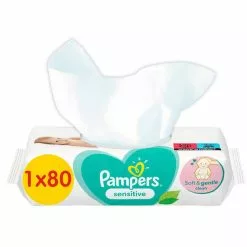 Pampers® Pampers - Sensitive - Billendoekjes - 80 Doekjes - 1 X 80 -Pampers Katoenen luiers Verkoopwinkel 3734488 36d4c5a3