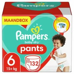 Pampers® Pampers - Baby Dry Pants - Maat 6 - Maandbox - 132 Luierbroekjes