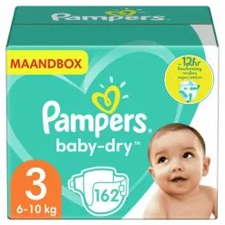 Pampers® Pampers - Baby Dry - Maat 3 - Maandbox - 162 Luiers