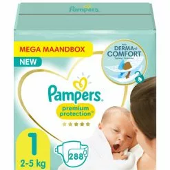 Pampers® Pampers - Premium Protection - Maat 1 - Mega Maandbox - 288 Luiers