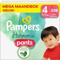 Pampers® Pampers - Harmonie Pants - Maat 4 - Mega Maandbox - 336 Stuks - 9/15 KG