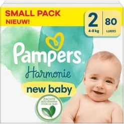 Pampers® Pampers - Harmonie - Maat 2 - Small Pack - 80 Stuks - 4/8 KG