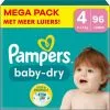Pampers® Pampers - Baby Dry - Maat 4 - Mega Pack - 96 Stuks - 9/14 KG