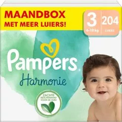 Pampers® Pampers - Harmonie - Maat 3 - Maandbox - 204 Stuks - 6/10 KG