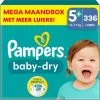 Pampers® Pampers - Baby Dry - Maat 5+ - Mega Maandbox- 336 Stuks - 12/17 KG