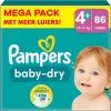 Pampers® Pampers - Baby Dry - Maat 4+ - Mega Pack - 86 Stuks - 10/15 KG
