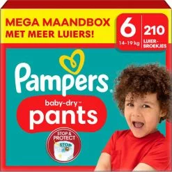 Pampers® Pampers - Baby Dry Pants - Maat 6 - Mega Maandbox - 210 Stuks - 15+ KG