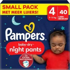 Pampers® Pampers - Baby Dry Night Pants - Maat 4 - Small Pack - 40 Stuks - 9/15 KG