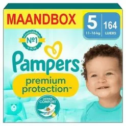 Pampers® Pampers - Premium Protection - Maat 5 - Maandbox - 164 Luiers - 11/16 KG