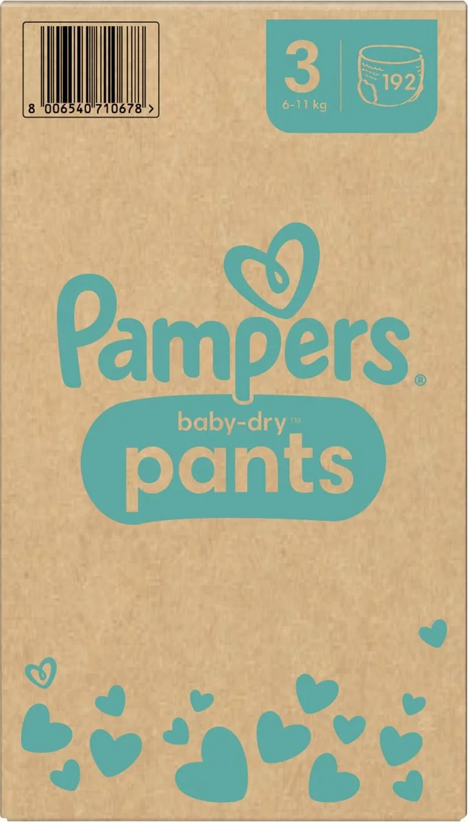 Pampers® Pampers Baby-Dry Pants - Maat 3 (6-11kg) - 192 Luierbroekjes - Maandbox 14 Pampers® Pampers Baby-Dry Pants - Maat 3 (6-11kg) - 192 Luierbroekjes - Maandbox - Afbeelding 12