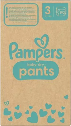 Pampers® Pampers Baby-Dry Pants - Maat 3 (6-11kg) - 192 Luierbroekjes - Maandbox 25 Pampers® Pampers Baby-Dry Pants - Maat 3 (6-11kg) - 192 Luierbroekjes - Maandbox -Pampers Katoenen luiers Verkoopwinkel 683x1200
