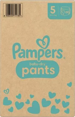 Pampers® Pampers Baby-Dry Pants - Maat 5 (12-17kg) - 160 Luierbroekjes - Maandbox -Pampers Katoenen luiers Verkoopwinkel 774x1200