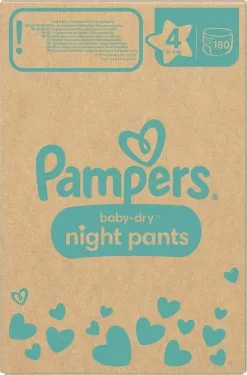Pampers® Pampers Baby-Dry Night Pants - Maat 4 (9kg - 15kg) - 180 Luierbroekjes Maandbox 29 Pampers® Pampers Baby-Dry Night Pants - Maat 4 (9kg - 15kg) - 180 Luierbroekjes Maandbox -Pampers Katoenen luiers Verkoopwinkel 790x1200 1