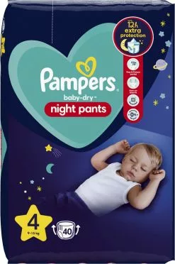 Pampers® Pampers - Night Pants - Maat 4 - Small Pack - 40 Luierbroekjes -Pampers Katoenen luiers Verkoopwinkel 796x1200 1