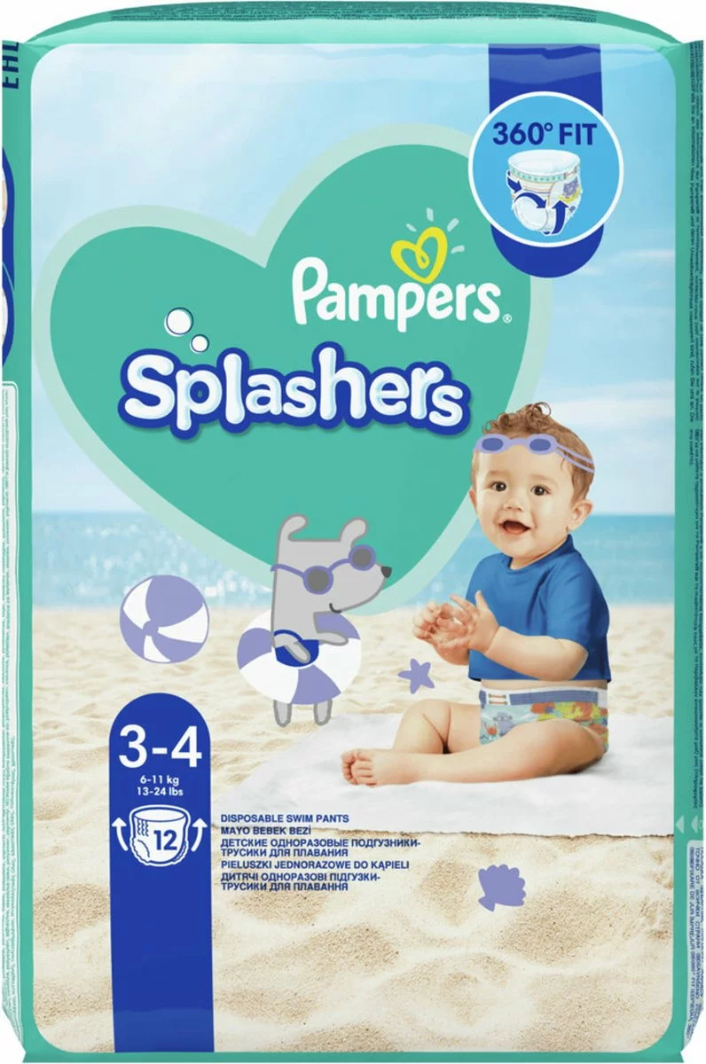 Pampers® Pampers Splashers Wegwerpbare Zwemluiers - Maat 3-4 (6-11 Kg) - 36 Stuks - Voordeelverpakking 13 Pampers® Pampers Splashers Wegwerpbare Zwemluiers - Maat 3-4 (6-11 Kg) - 36 Stuks - Voordeelverpakking - Afbeelding 11