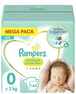 Pampers® Pampers - Premium Protection - Maat 0 - Maandbox - 144 Luiers - Premature Luiers