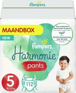 Pampers® Pampers Harmonie Pants Maat 5 (12kg-17kg) - Mega Pack 2 X 56 Luierbroekjes -Pampers Katoenen luiers Verkoopwinkel 985x1200