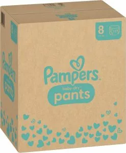 Pampers® Pampers Baby-Dry Pants - Maat 8 (19kg+) - 117 Luierbroekjes - Maandbox -Pampers Katoenen luiers Verkoopwinkel 991x1200