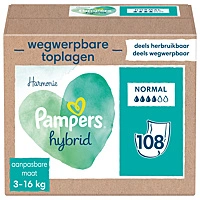 Pampers® Pampers Harmonie Hybrid Wasbare Luier 1 Stuks + 108 Absorberende Wegwerpbare Toplagen