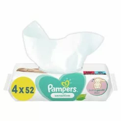Pampers® 3x Pampers Billendoekjes Sensitive Navulpak 4x52 = 208 Doekjes Stuks
