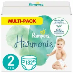 Pampers® Pampers Harmonie Luiers Maat 2 (4 8kg) 132 Stuks