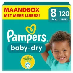 Pampers® Pampers Baby Dry Luiers Maat 8 (17 Kg+) 120 Stuks