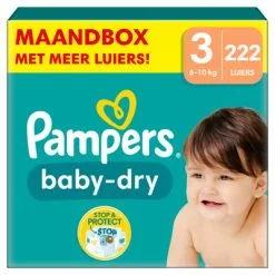 Pampers® Pampers Baby Dry Luiers Maat 3 (6 10 Kg) 222 Stuks