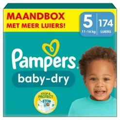Pampers® Pampers Baby Dry Luiers Maat 5 (11 16 Kg) 174 Stuks