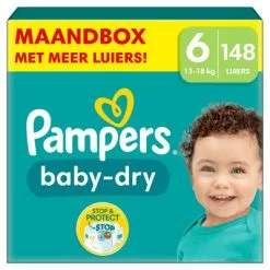 Pampers® Pampers Baby Dry Luiers Maat 6 (13 18 Kg) 148 Stuks