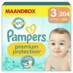Pampers® Pampers Premium Protection Luiers Maat 3 (6 10 Kg) 204 Stuks