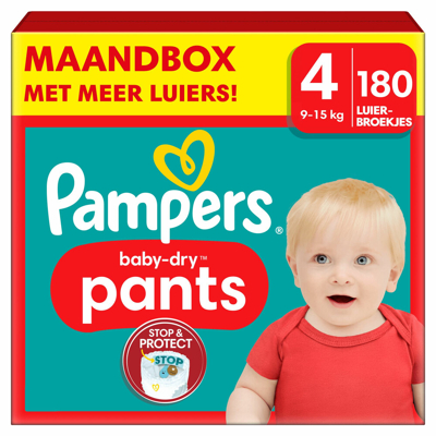 Pampers® Pampers Baby Dry Luierbroekjes Maat 4 (9 15 Kg) 180 Stuks 3 Pampers® Pampers Baby Dry Luierbroekjes Maat 4 (9 15 Kg) 180 Stuks