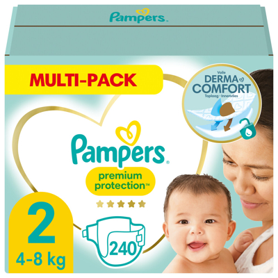 Pampers® Pampers Premium Protection Maandbox Maat 2 (4 8 Kg) 240 Luiers 3 Pampers® Pampers Premium Protection Maandbox Maat 2 (4 8 Kg) 240 Luiers