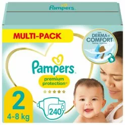 Pampers® 2x Pampers Premium Protection Luiers Maat 2 (4 8 Kg) 240 Stuks